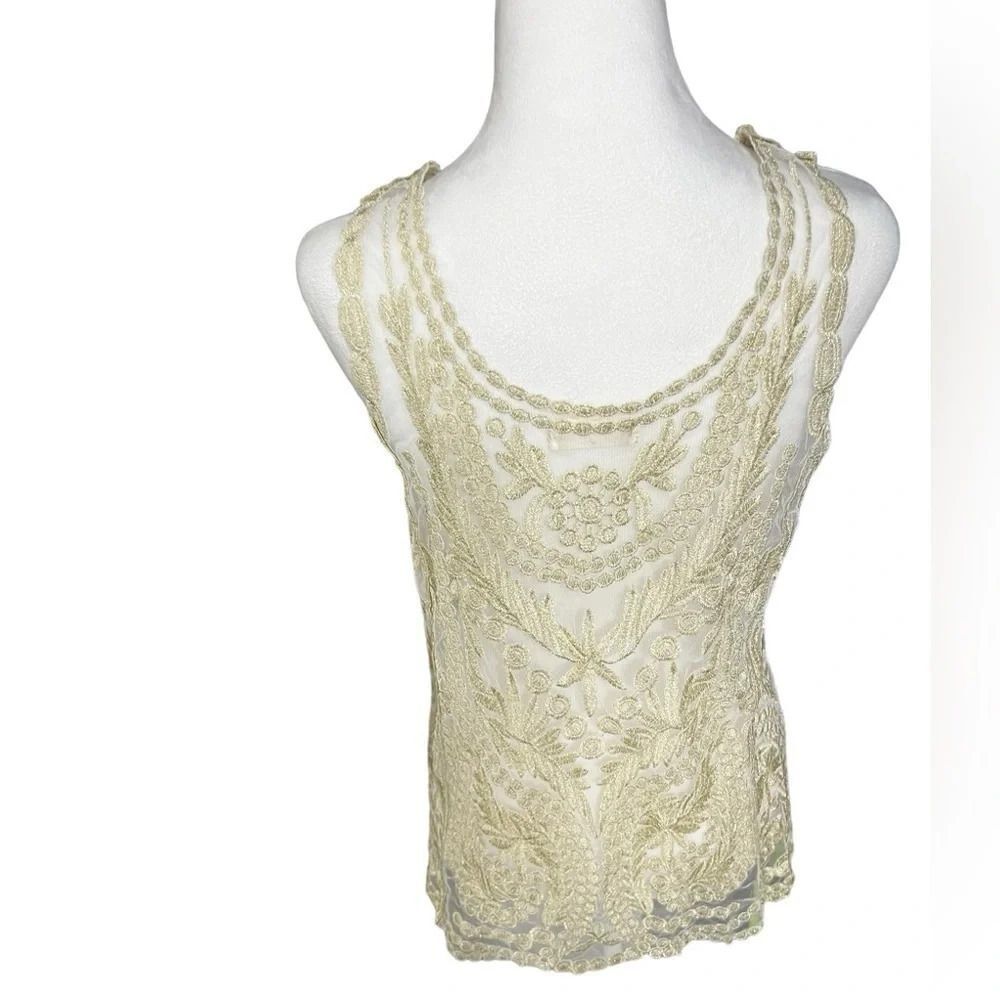 altar’d state lace embroidered sheer tank top size small - Picture 3 of 12